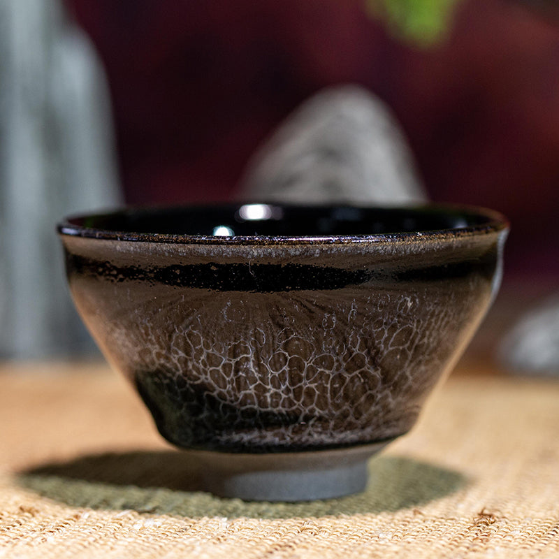 Obsidian Dragon Scale Teacup, Jian Zhan, Cup, Collection