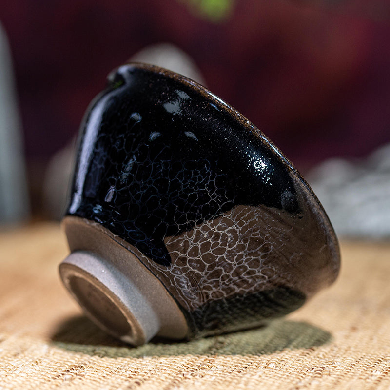 Obsidian Dragon Scale Teacup, Jian Zhan, Cup, Collection