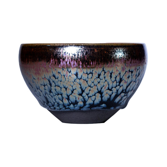 Cloisonné gold bowl Jianzhan cup, personal cup, porcelain tea cup, ceramic.